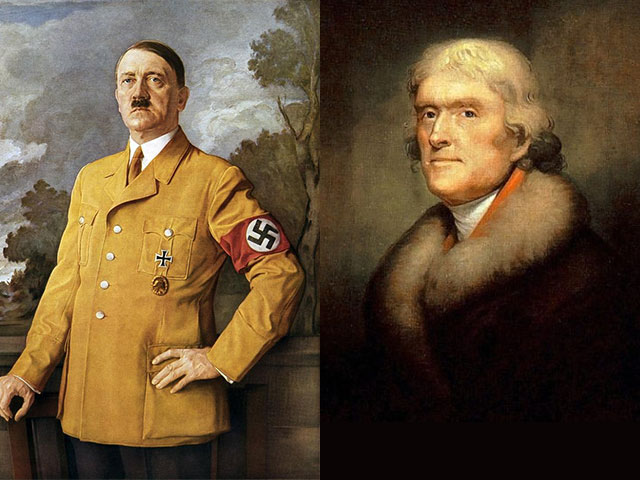 Five Religious Views Shared By Adolf Hitler and Thomas Jefferson